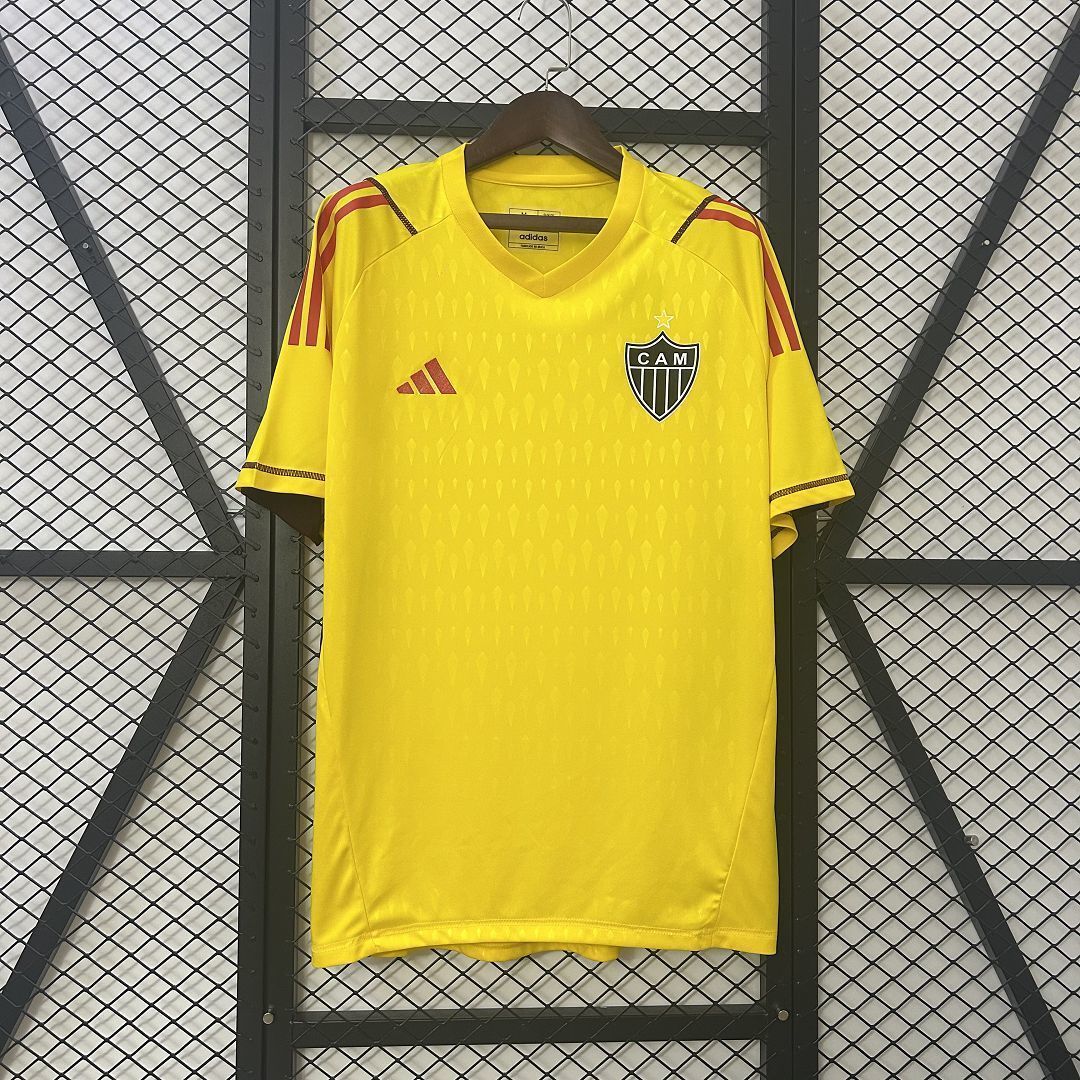 24-25 Atlético Mineiro Goalkeeper Yellow Kit Soccer T-Shirt AAAAJersey Dropship Yupoo