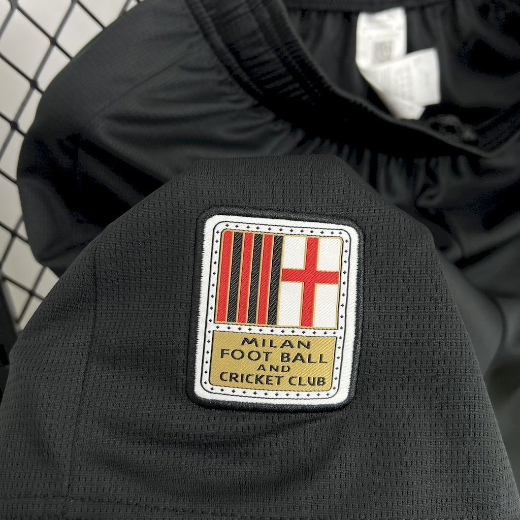 24-25 AC Milan 125th Anniversary Edition Black Shorts Football Trousers Soccer AAAAJersey Yupoo 2