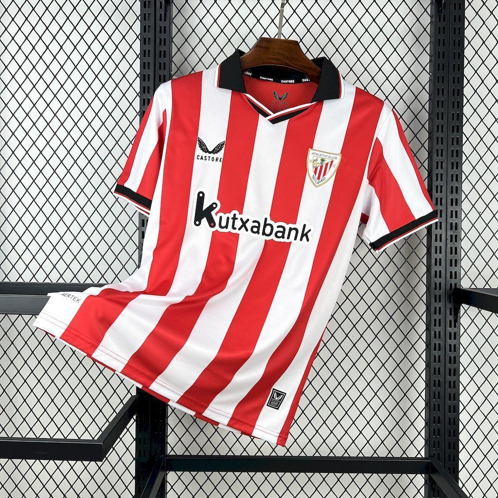 25-26 Athletic Bilbao Home T-Shirt Football Apparels Soccer AAAAJersey Yupoo