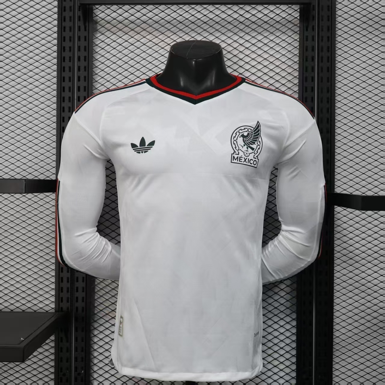 2026 World Cup Mexico Away Kit Football Player Version Long Sleeve Shirt AAAAJersey Dropship Yu