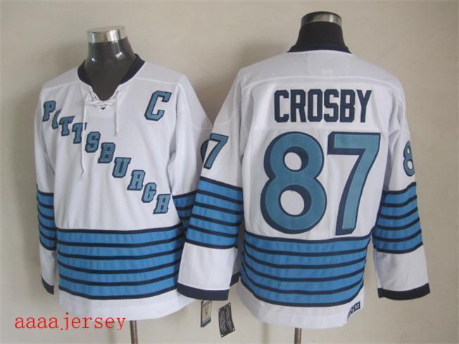 Pittsburgh Penguins retro ice hockey jersey M-3XL 匹兹堡企鹅队复古冰球服 3