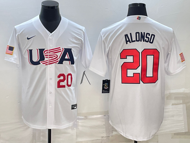 USA 2023 World Cup Baseball Jerseys 100