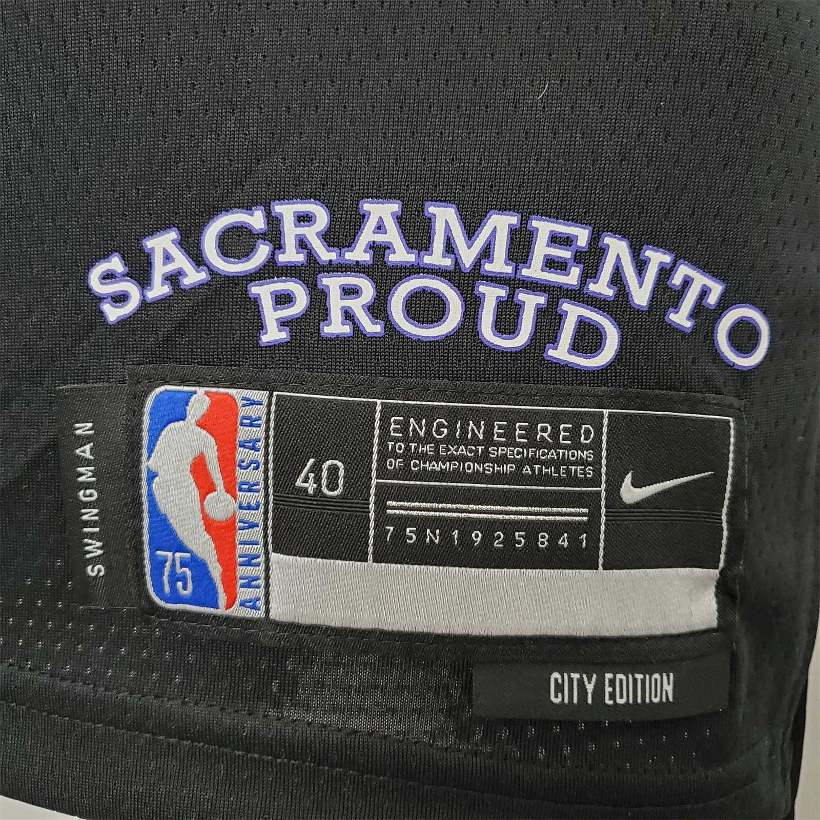 2022 Season Fox#5 Kings City Edition Black NBA Jersey 6