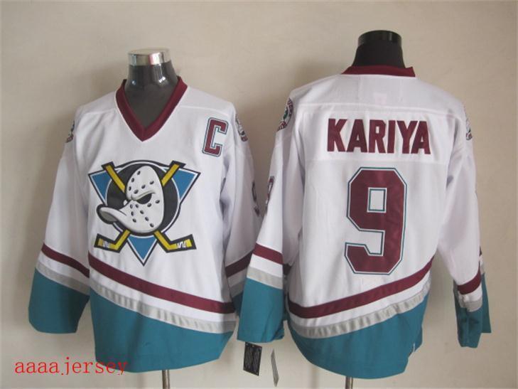 Anaheim Ducks retro ice hockey jersey M-3XL 阿纳海姆鸭队复古冰球服 2