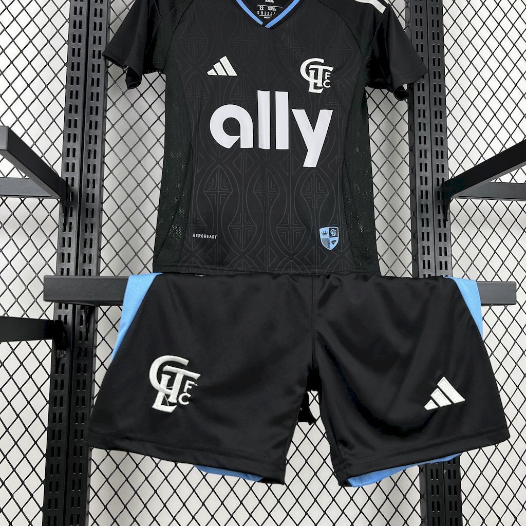 25-26 Charlotte FC Away Kid Kits Soccer AAAAJersey Yupoo 16-28 1