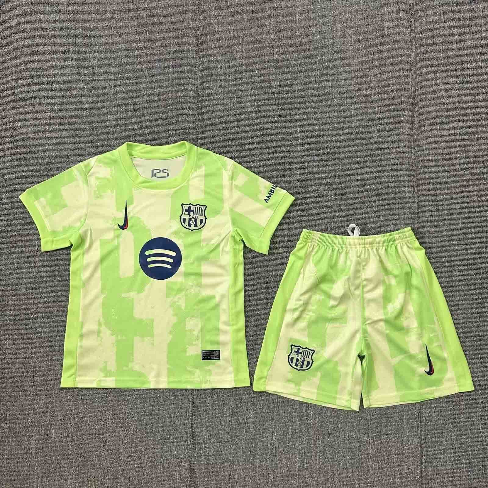 24-25 Barcelona Third Kids Kits Youth Apparels AAAAJersey Supplier Yupoo