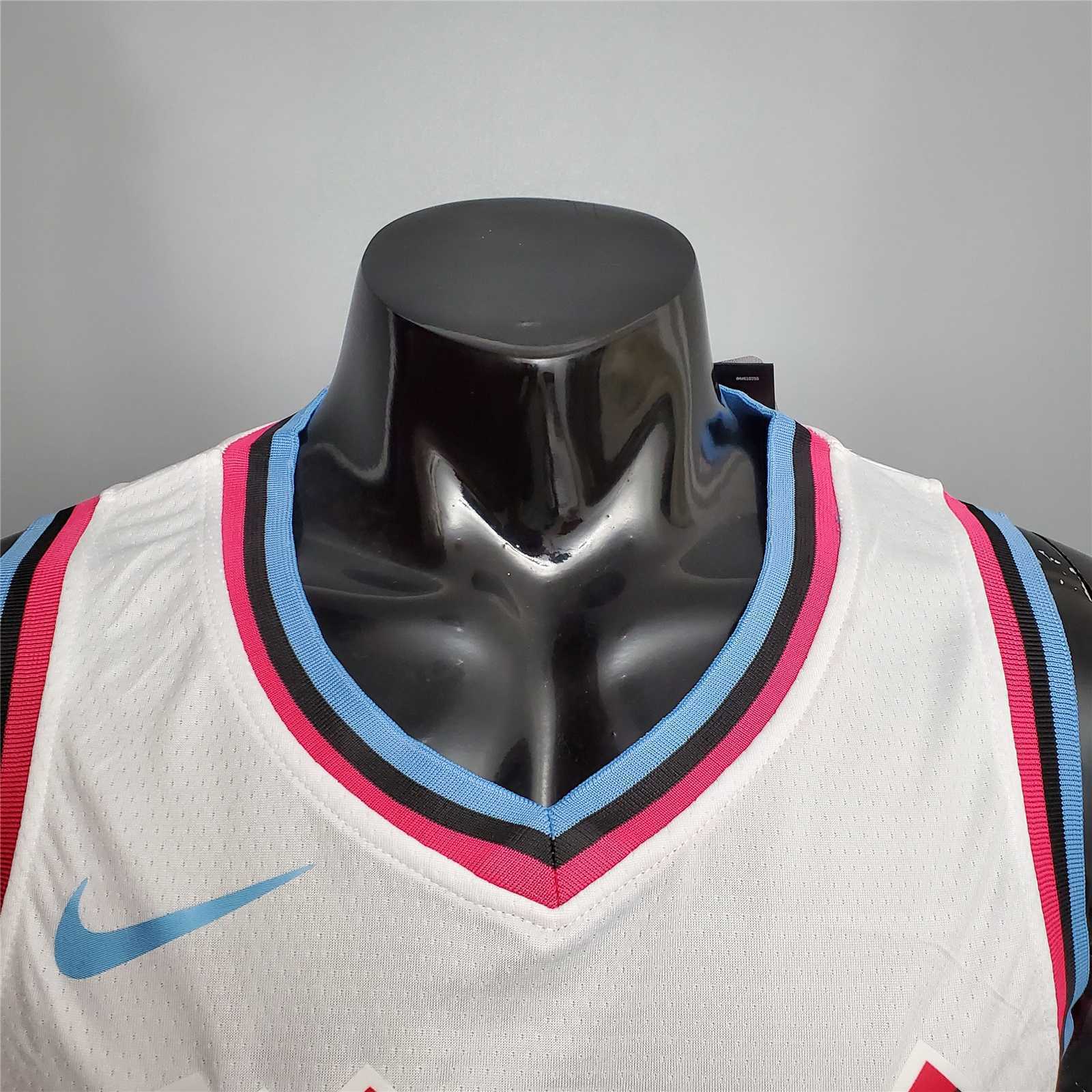WADE #3 Miami Heat V-neck White 6