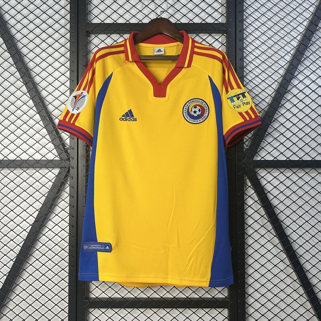 2000 Romania Home Retro Kit Vintage Shirt Soccer AAAAJersey Yupoo