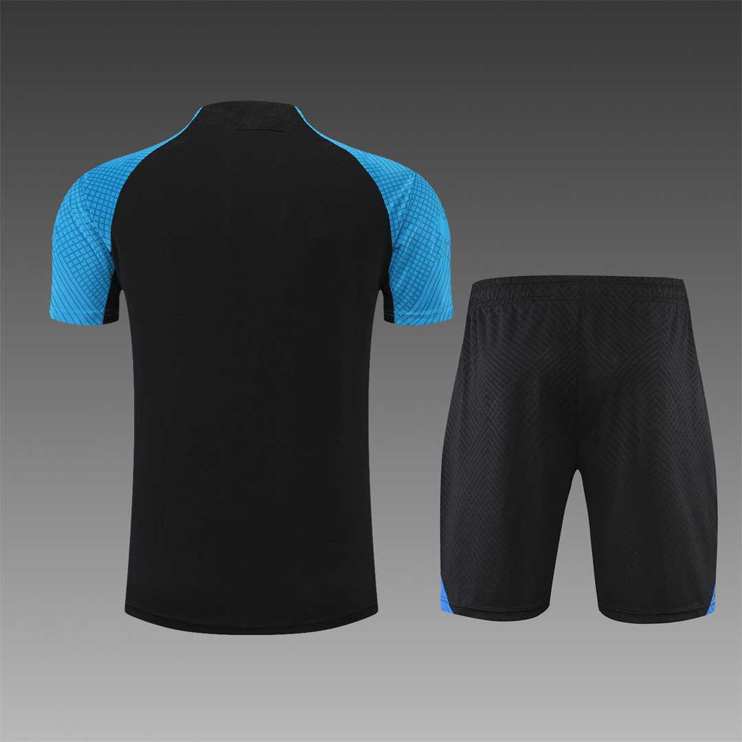 22-23 Inter Milan training suit short sleeve kit Black Blue 12