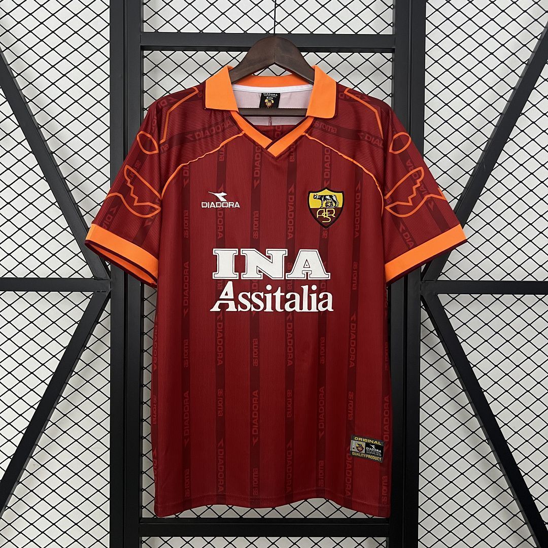 99-00 Roma Home Retro Kit Vintage Shirt AAAAJersey Dropship Yupoo