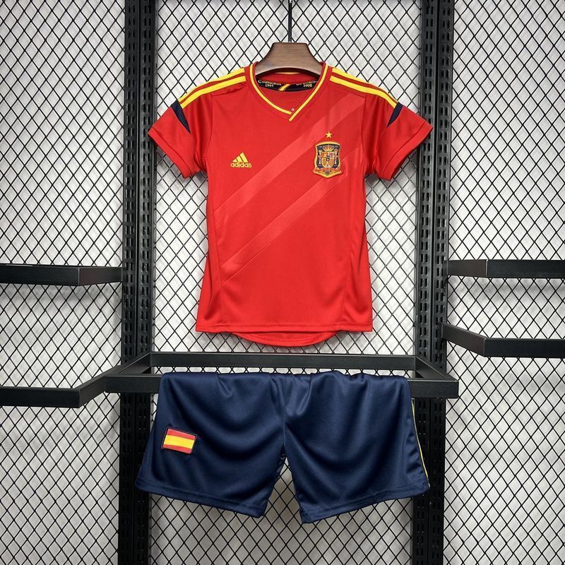 2012 Spain Home Retro Kid Kits Youth Apparels Sport AAAAJersey Yupoo