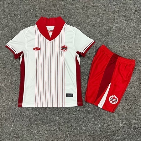 2024 Canada Away Kid Kits Copa America Children Sets Soccer Jerseys Yupoo