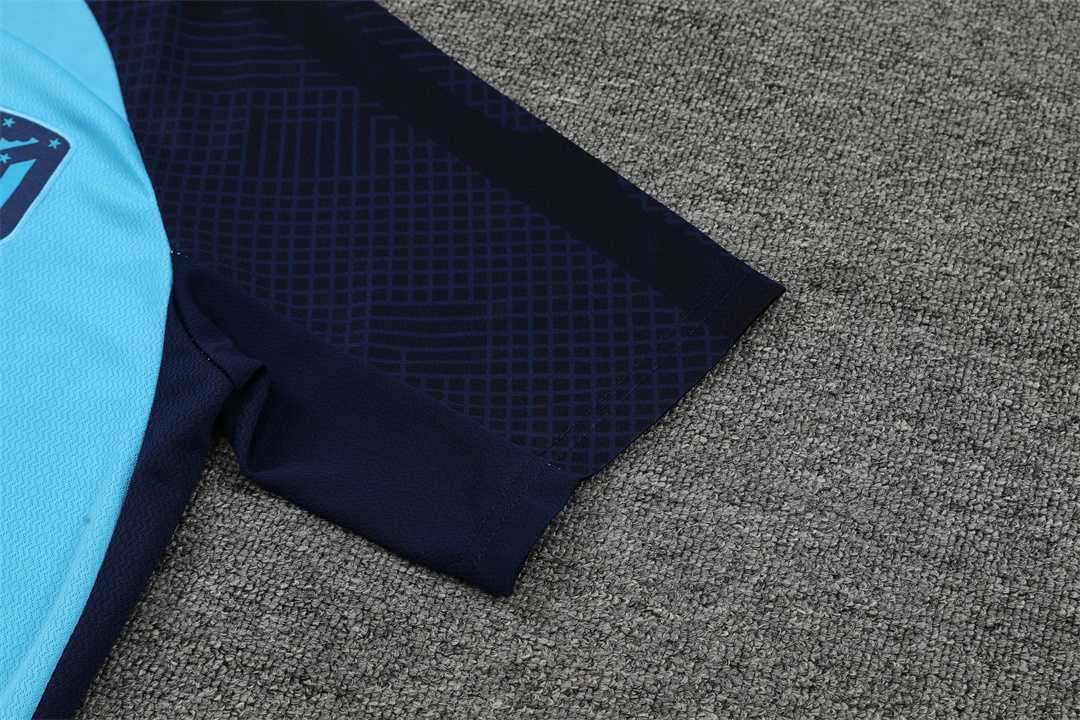 22-23 Atletico Madrid Training Short Sleeve Kit Blue 17