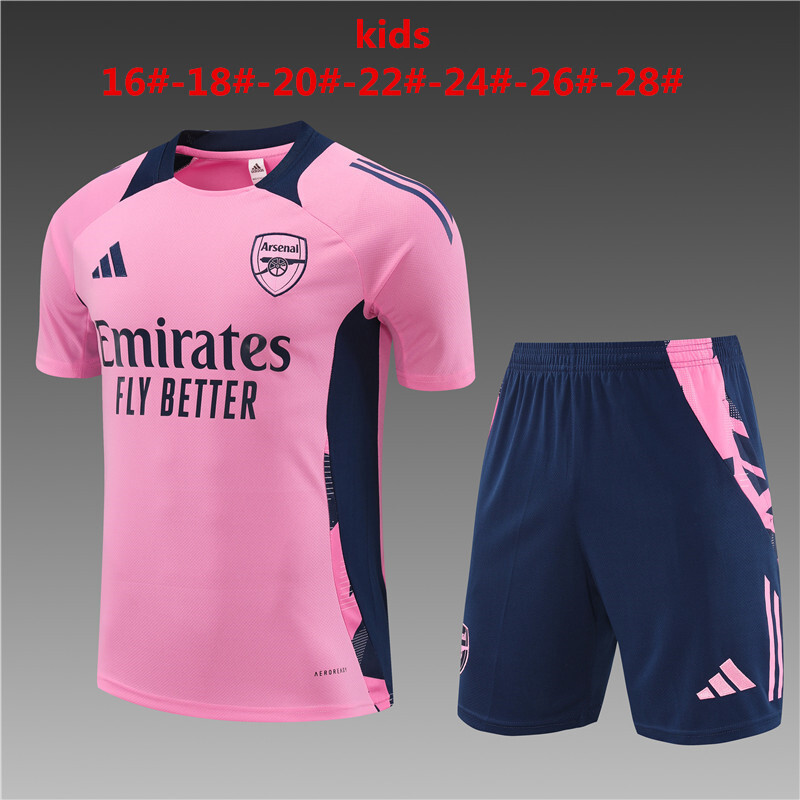 24-25 Arsenal Kids Training Soccer Jerseys Football Shirts