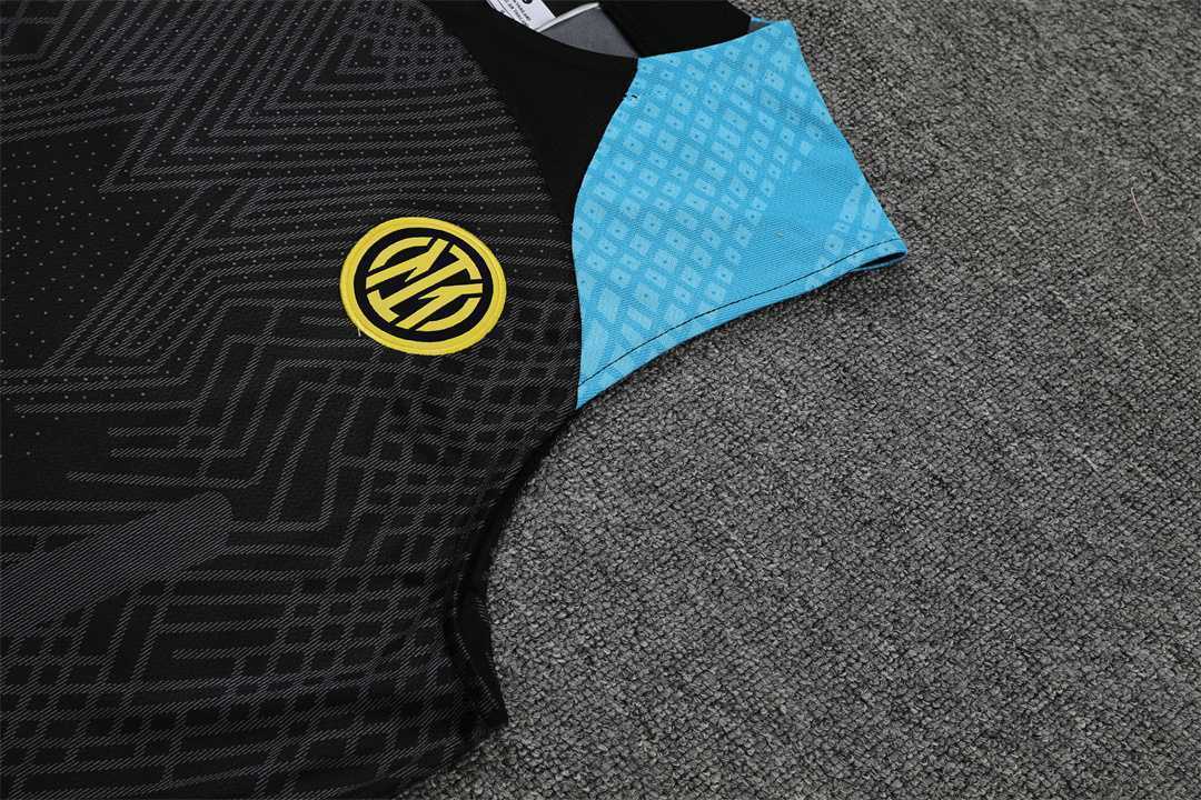 22-23 Inter Milan vest training suit kit Black 4