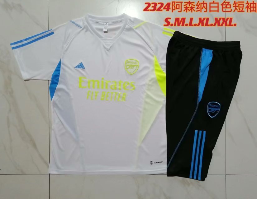 23-24 Arsenal Short Sleeve Training Suit Yupoo 1