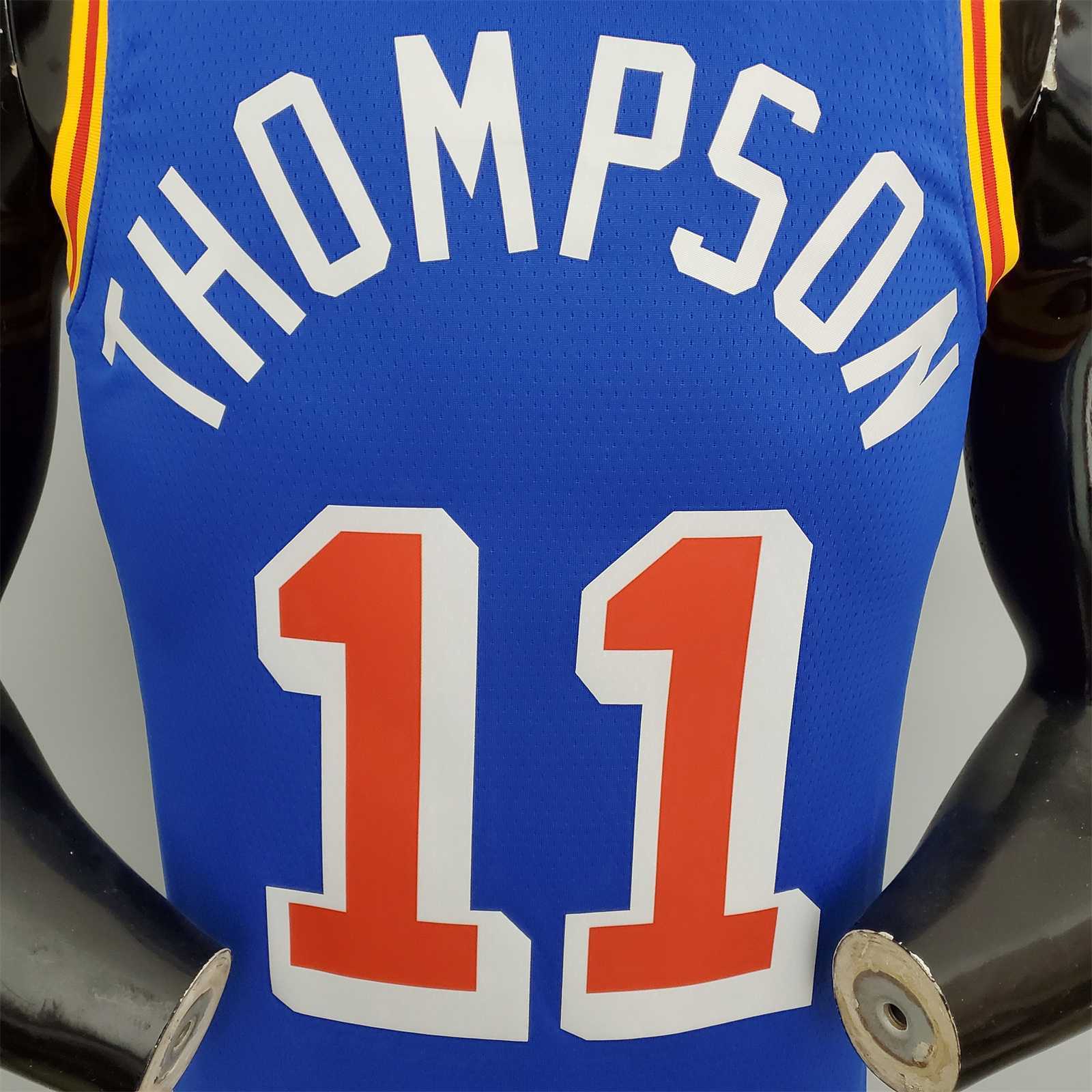 75th Anniversary Thompson #11 Warriors Retro Blue 2
