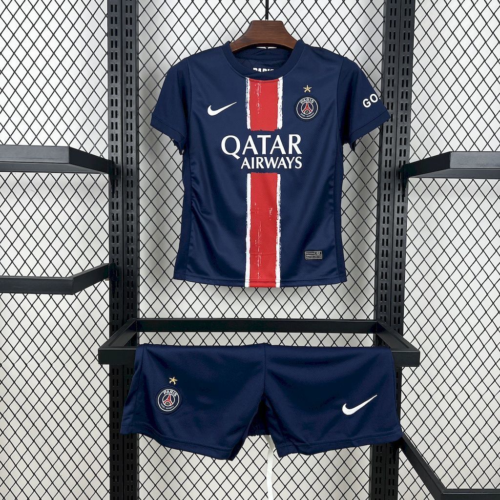 25-26 PSG Home Kid Kits Youth Apparels AAAAJersey Supply Yupoo