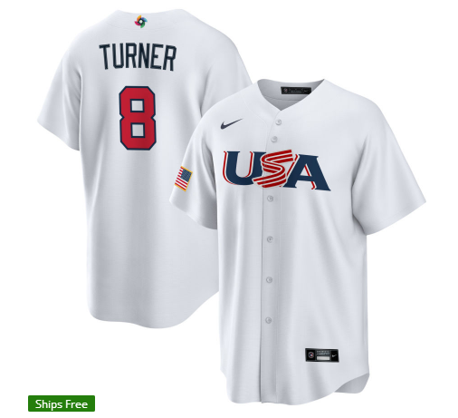 USA 2023 World Cup Baseball Jerseys 50