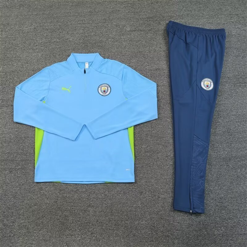 24-25 Manchester City Long Sleeve Training Suit Football Shirts 1