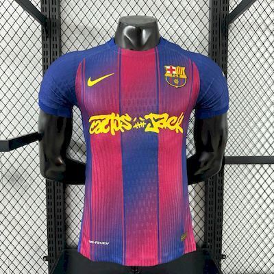 25-26 Barcelona x Travis Scott Edition Home Kit Player Version Shirt AAAAJersey Supply Yupoo