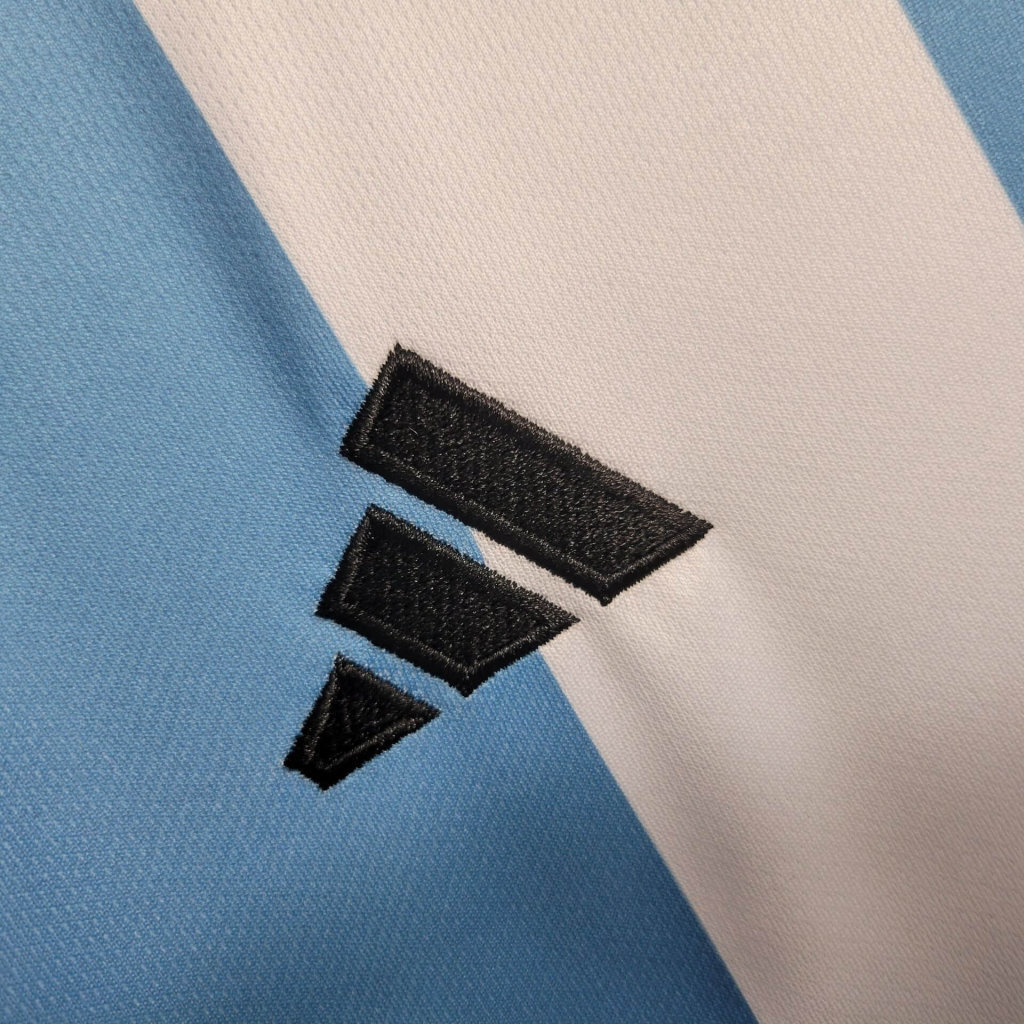 2022 Long Sleeved 3 Stars Argentina Home S-XXL Cheap Soccer Jerseys 4