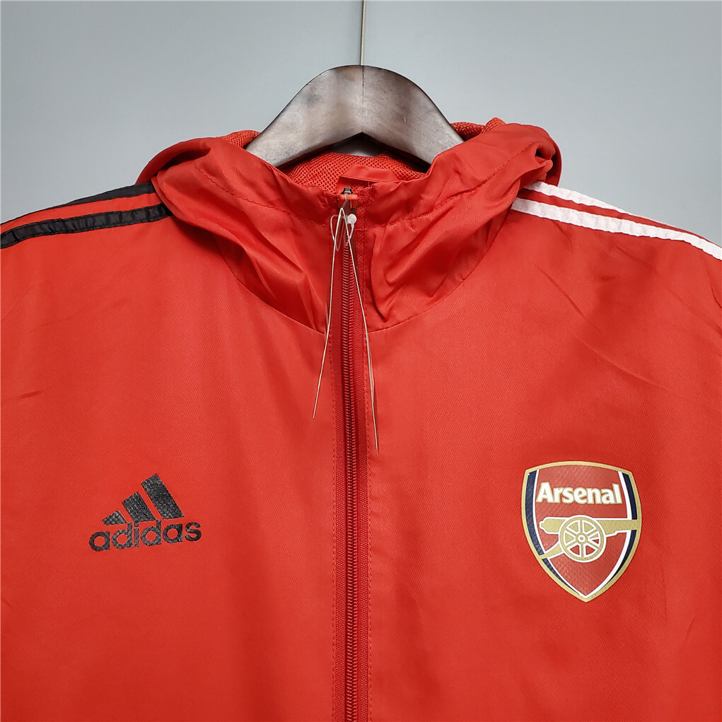 20-21 Arsenal red windbreaker - 3 6