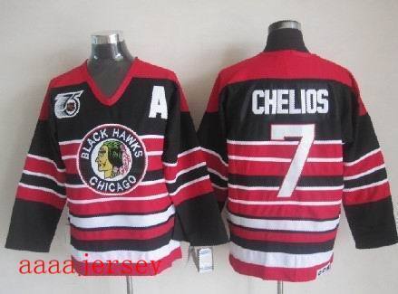 Chicago Blackhawks retro ice hockey jersey M-3XL 芝加哥黑鹰队复古冰球服 10