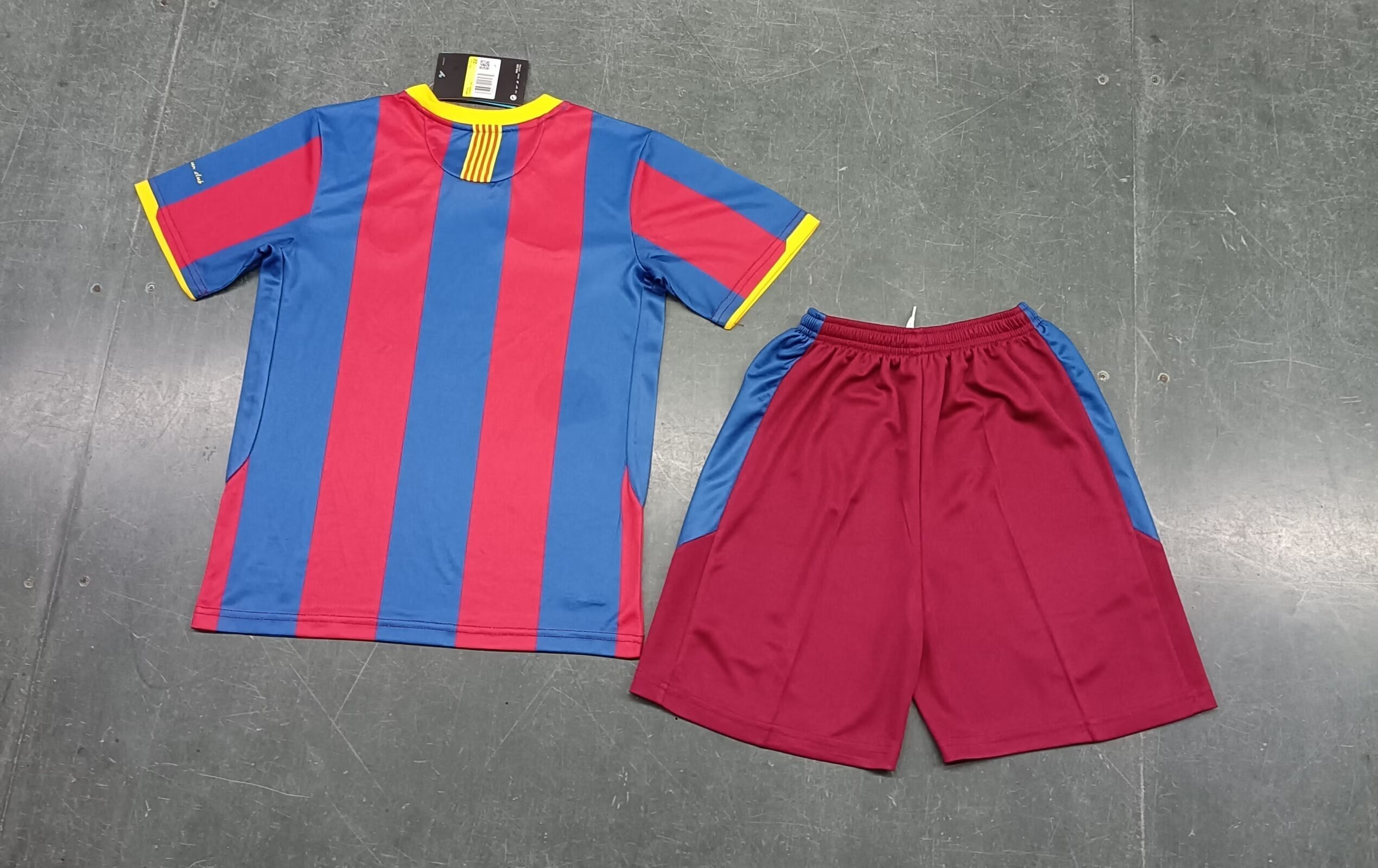 10-11 Barcelona Home Retro Kids Kit Size-16-28 Football Jersey Yupoo 8