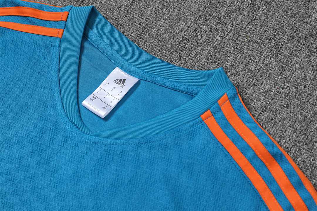 2223 Manchester United Training Suit Short Sleeve Kit Blue 12