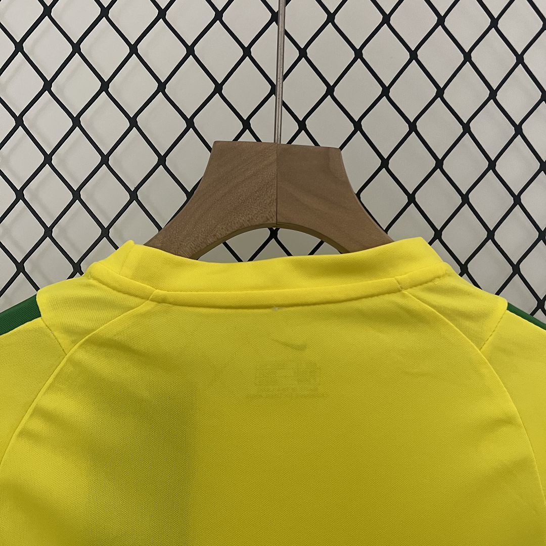 2002 Brazil Home Retro Kids Kit World Cup Shirt Soccer Jerseys Yupoo 9