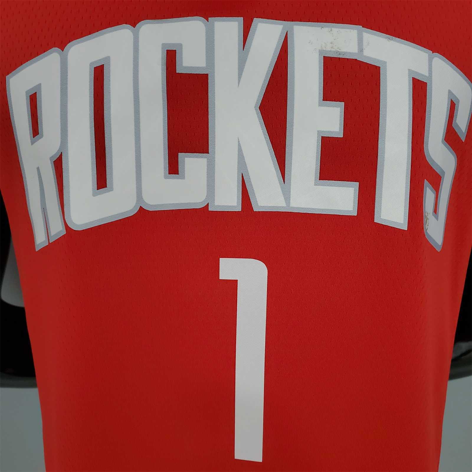 2021 McGRADY#1 Rockets Red 4