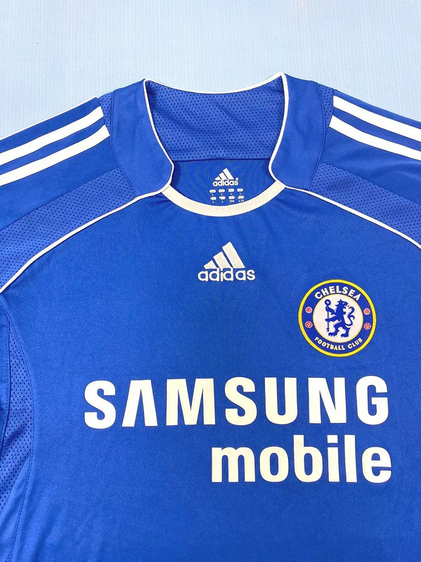 06-07 Chelsea Home Retro Long Sleeve Kit Vintage Shirt Soccer AAAAJersey Yupoo 1