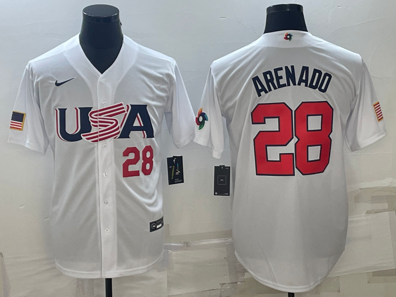 USA 2023 World Cup Baseball Jerseys 43