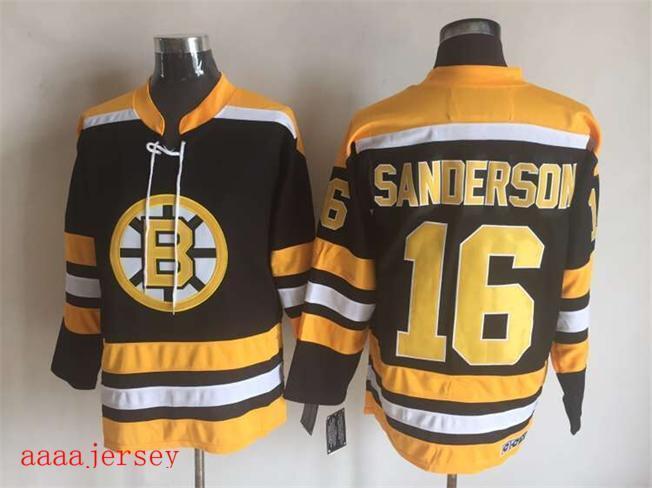 Boston Bruins retro ice hockey jersey M-3XL 波士顿棕熊队复古冰球服 4