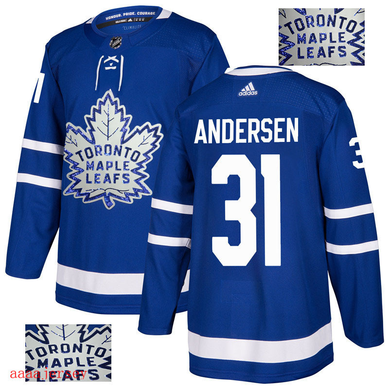 2018 Toronto Maple Leafs ice hockey jersey M-3XL 多伦多枫叶队时尚亮片款冰球服 13