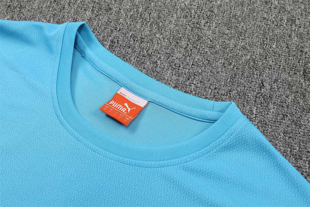 22-23 Manchester City Training Wear Short Sleeve Kit Blue 9