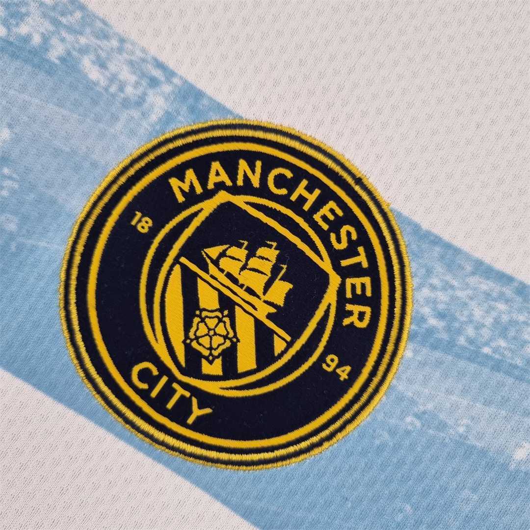 22-23 Manchester City commemorative white blue 7