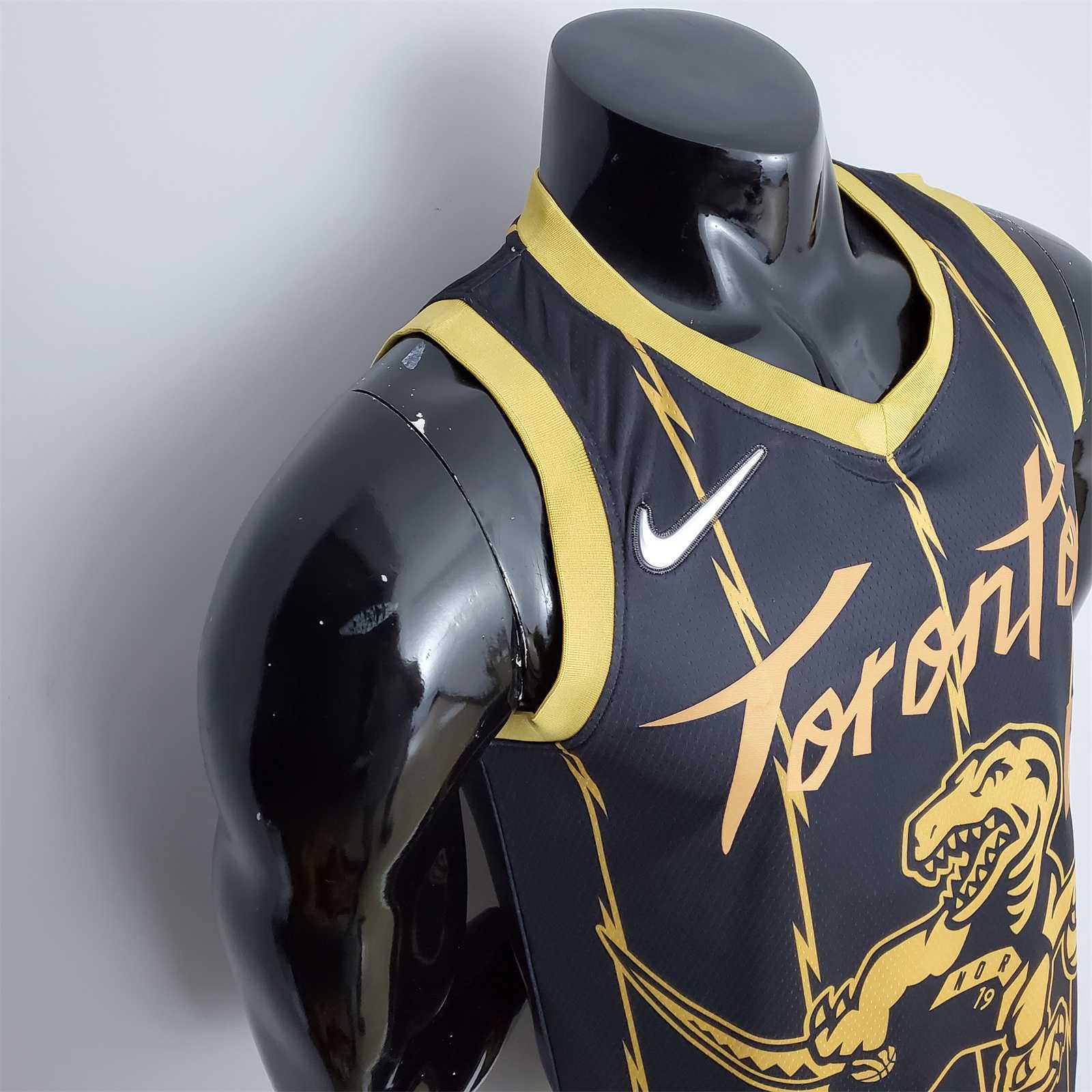 2022 Toronto Raptors SIAKAM#43 City Edition Black NBA Jersey 5