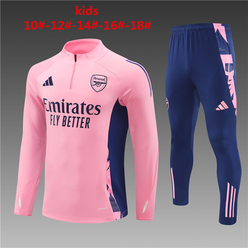 24-25 Arsenal Kids Long Sleeve Training Suit Football Shirts