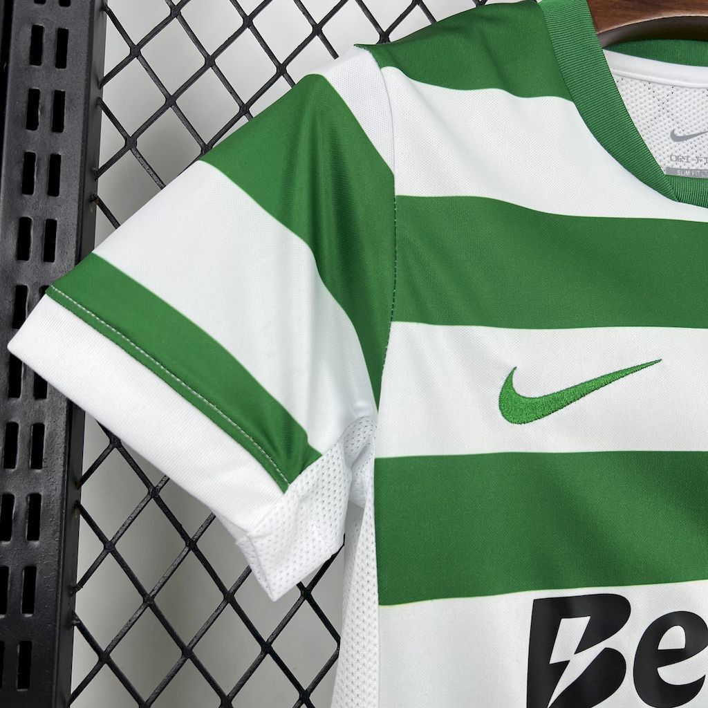 25-26 Sporting CP Home Kid Kits Youth Apparels Soccer AAAAJersey Yupoo 8