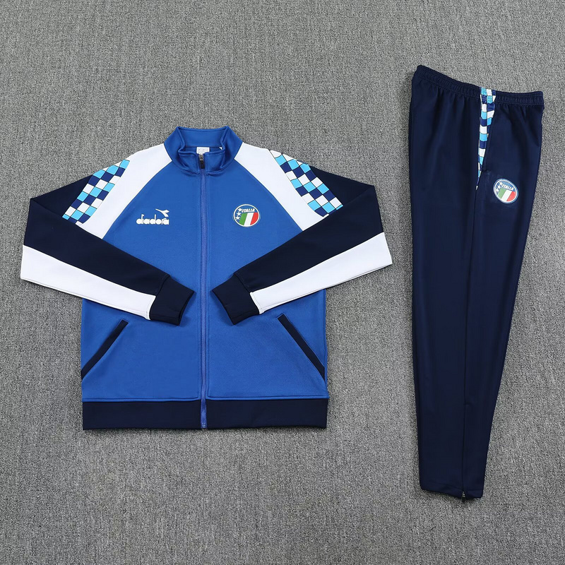 25-26 Italy Chandal Retro Football Tracksuits Long Jacket Suits 1