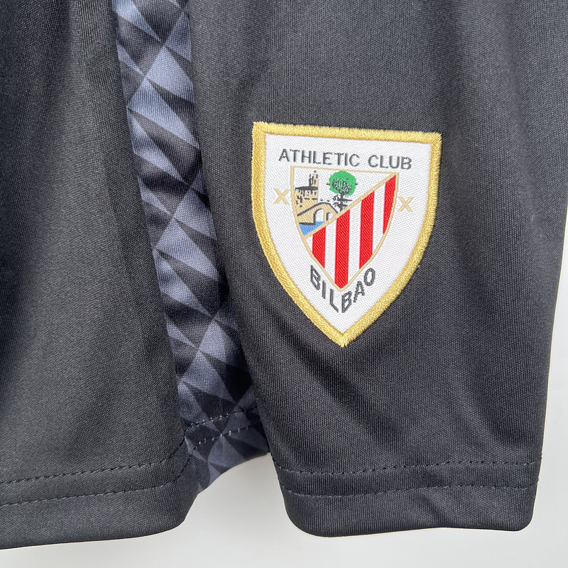 23-24 Kids Goalkeeper Athletic Bilbao Black size 16-28 Soccer Jerseys 1