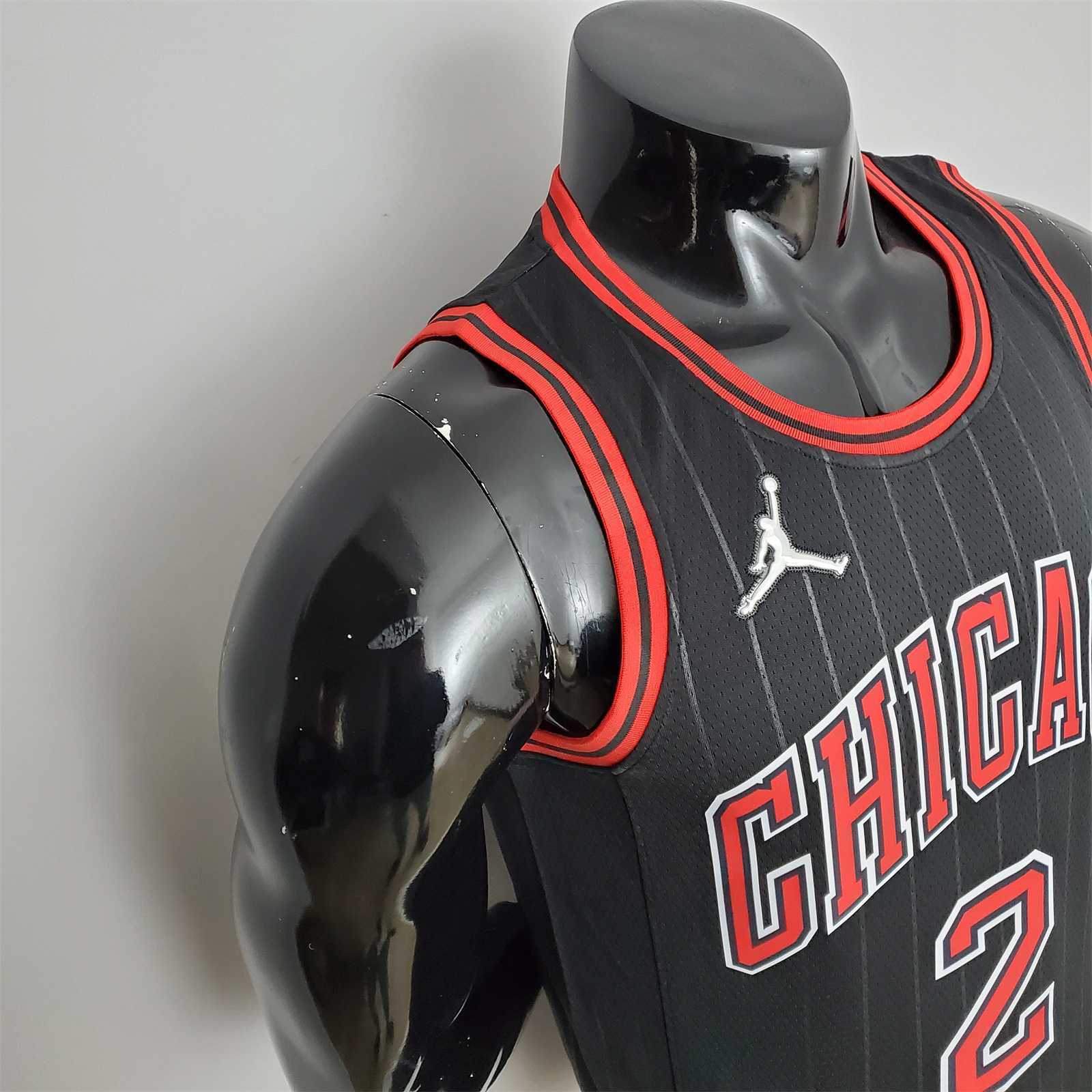 75th Anniversary Ball #2 Bulls Flyers Black NBA Jersey 8