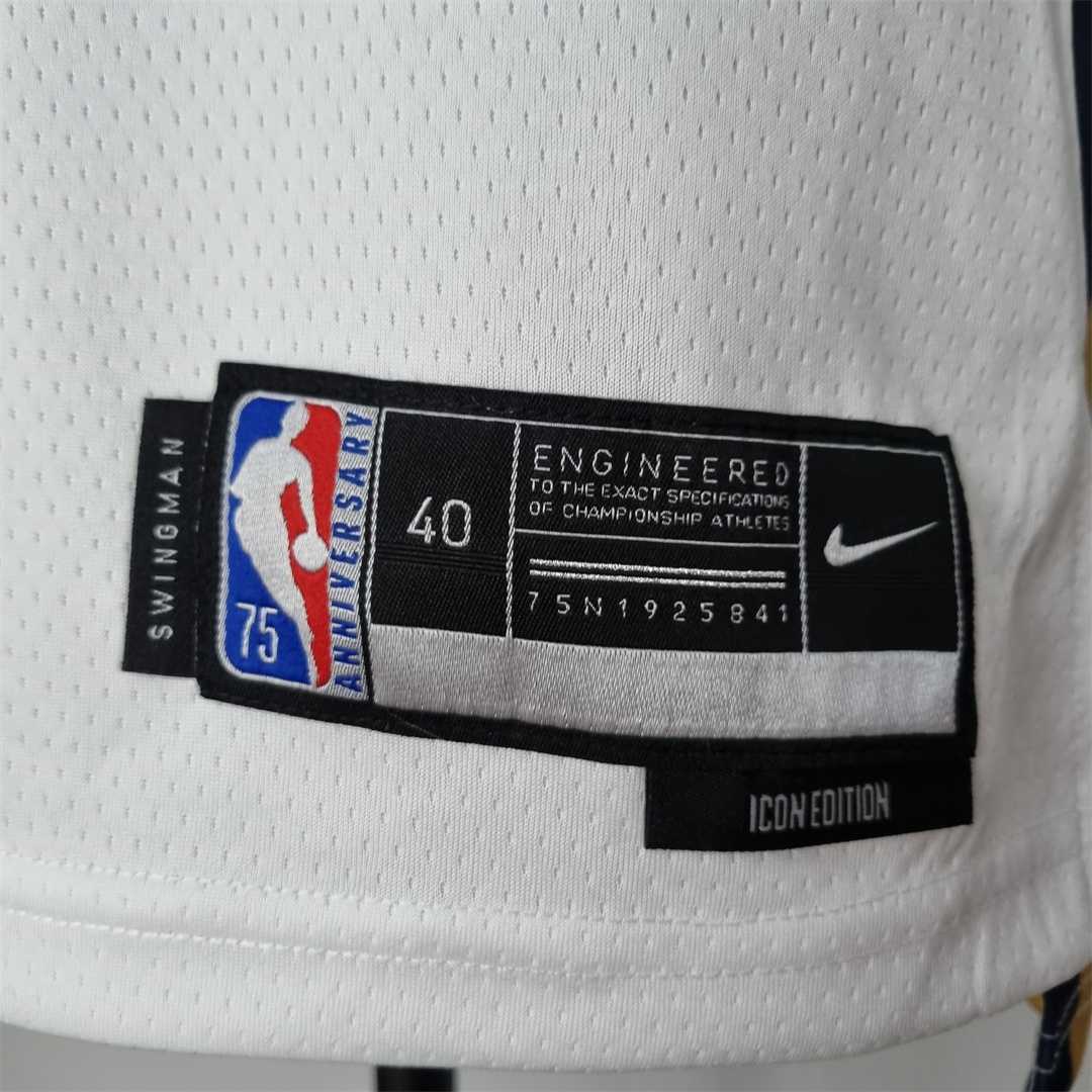 75th Anniversary New Orleans Pelicans Williamson#1 White NBA Jersey 1