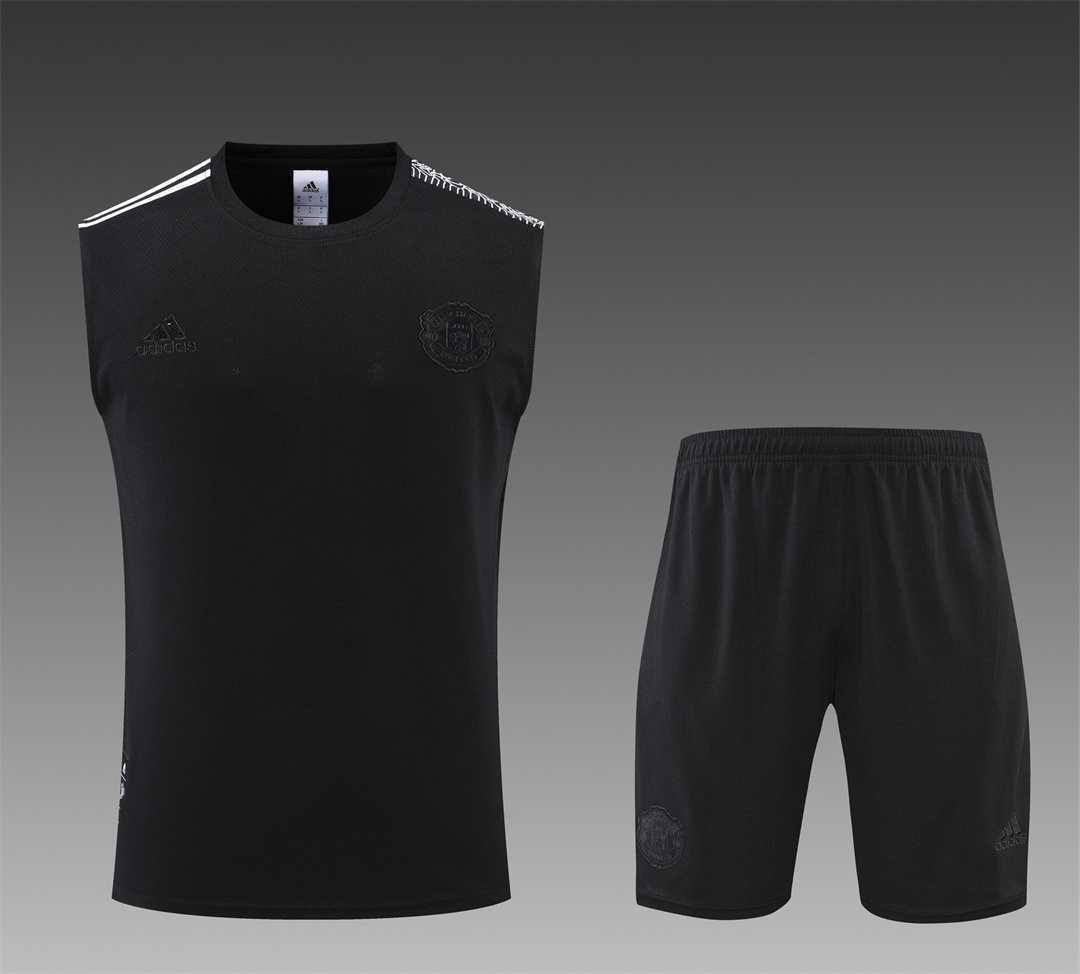 22-23 Manchester United vest training suit kit Black 20