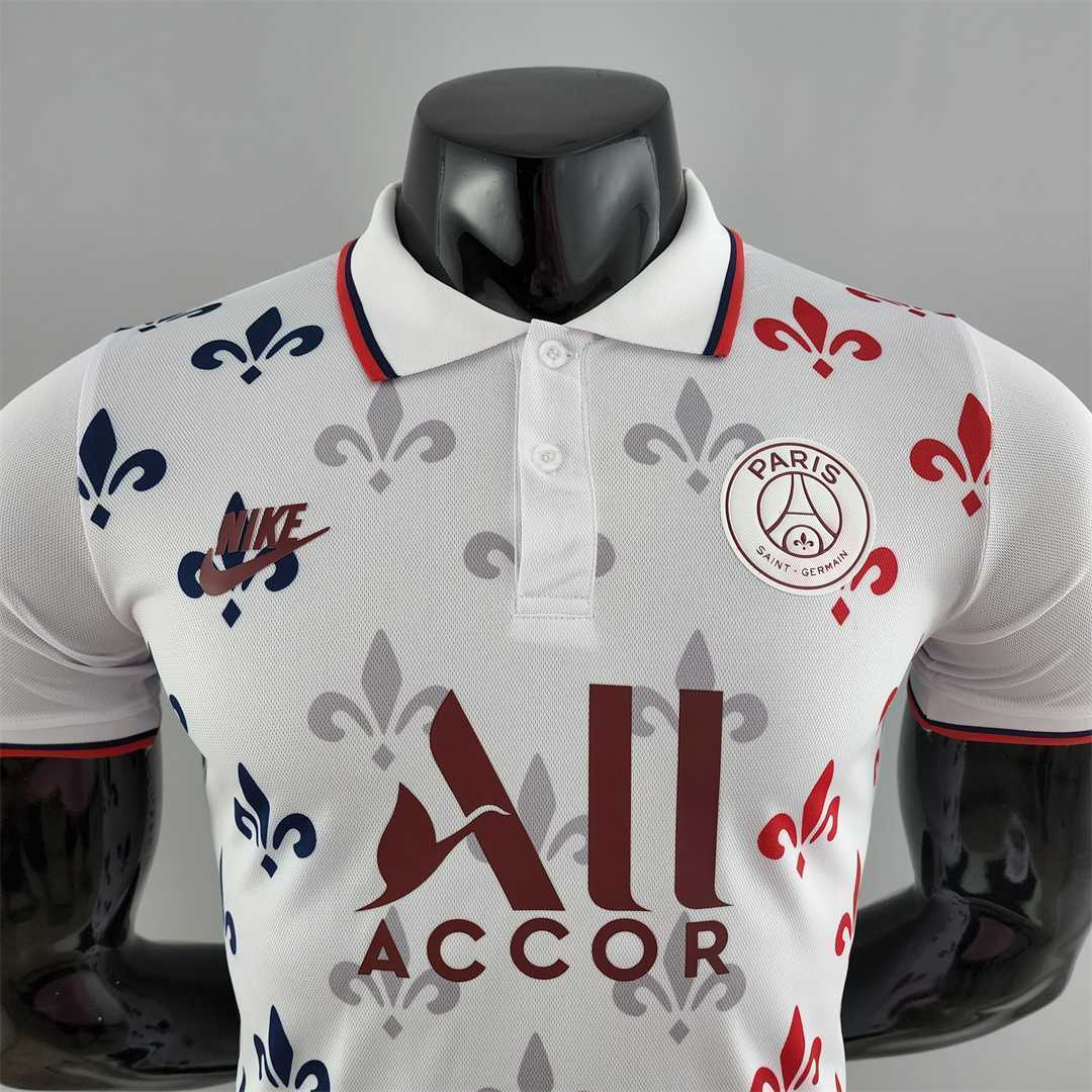 22-23 PSG Co-branded version white POLO 8