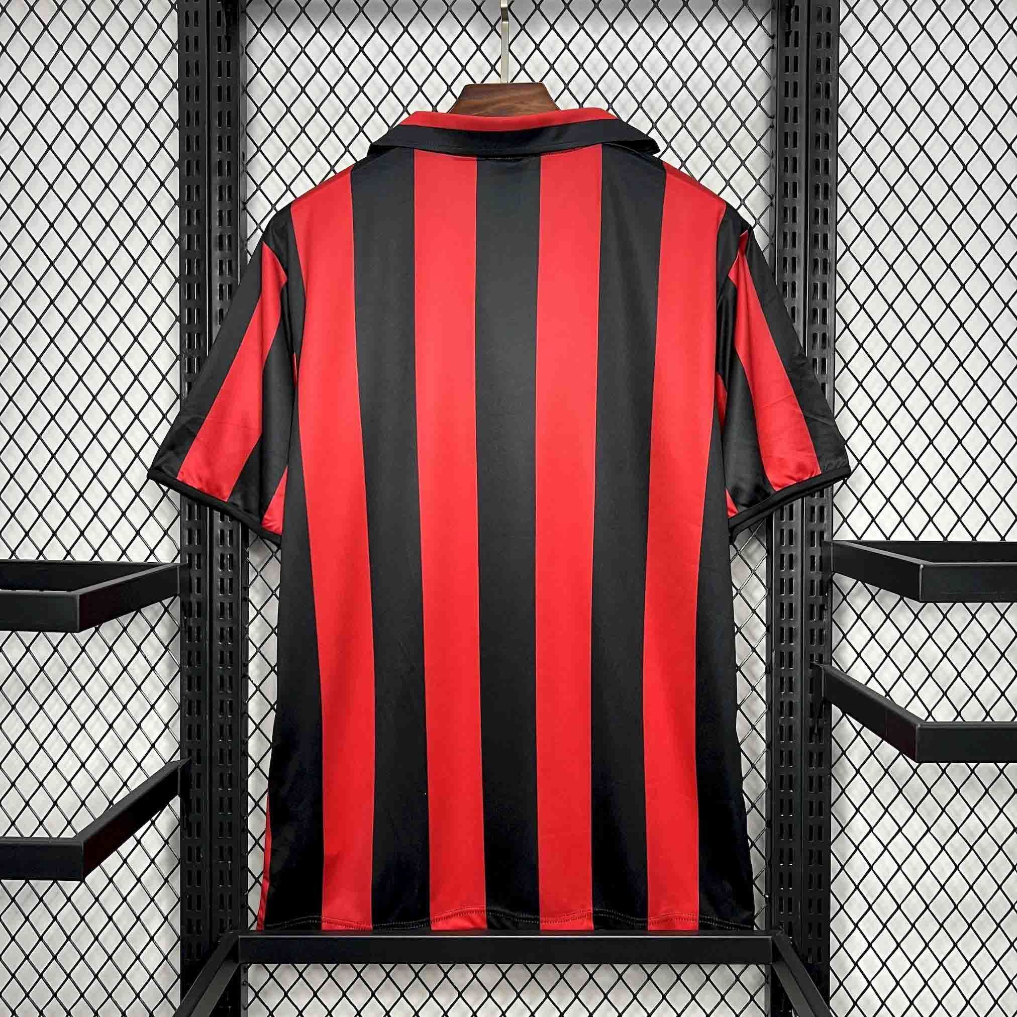 88-89 AC Milan Home Retro Kit Vintage Shirt AAAAJersey Supplier Yupoo 1