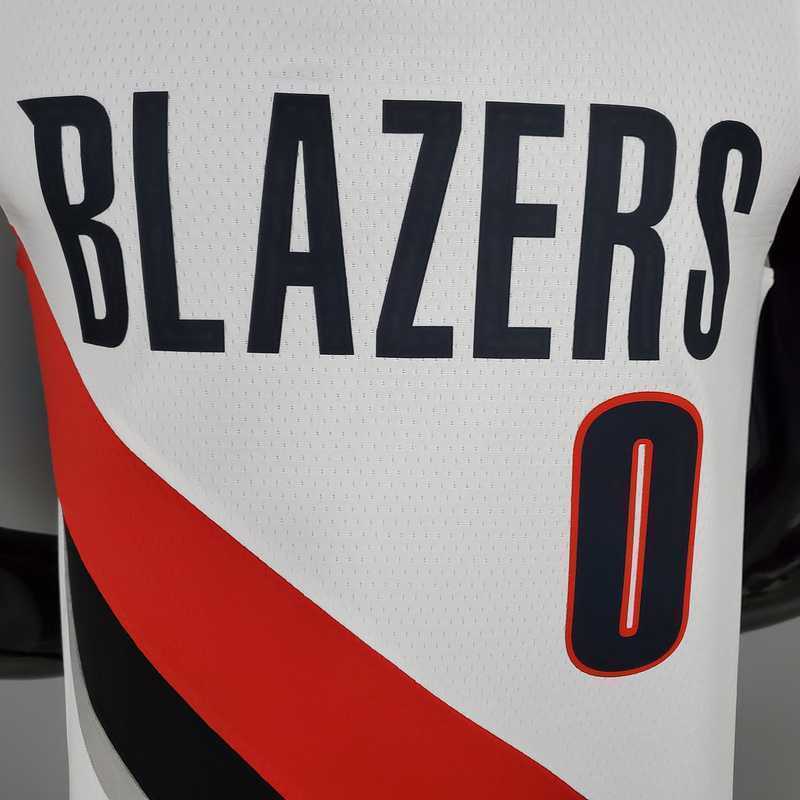 2021 LILLARD#0 Trail Blazers Home White 5