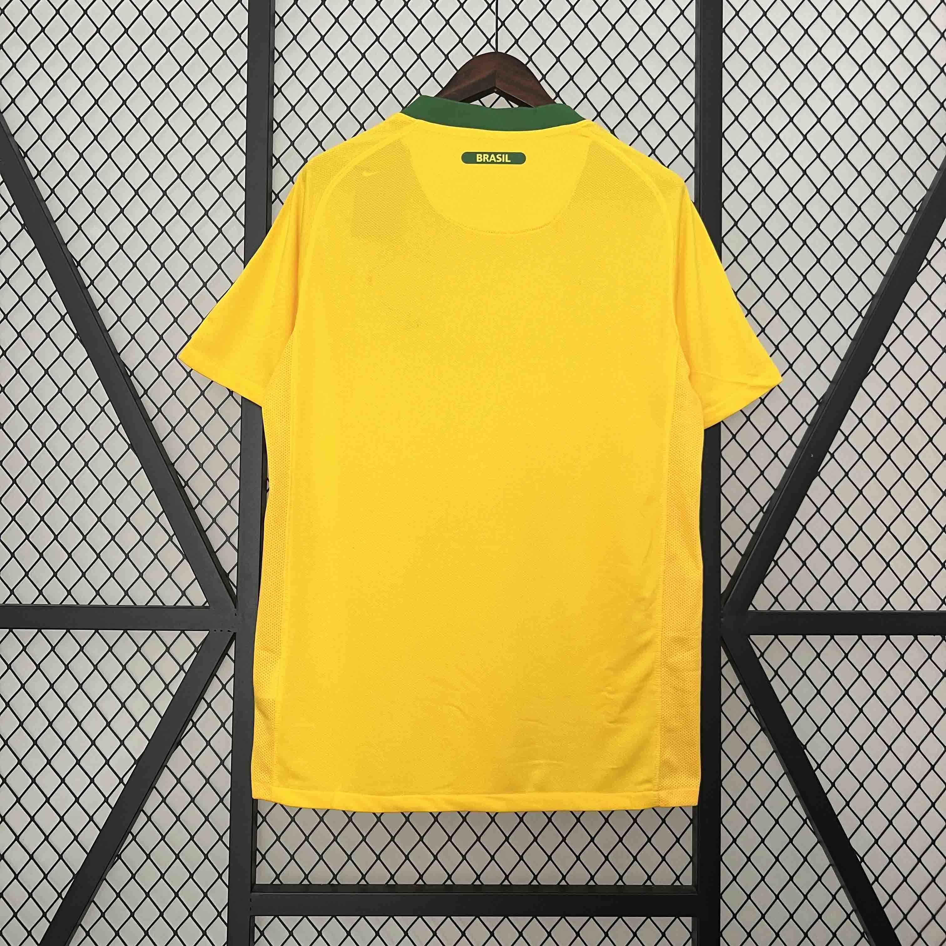 2010 Brazil Home Retro Kit Vintage Shirt Football AAAAJersey Supplier 2